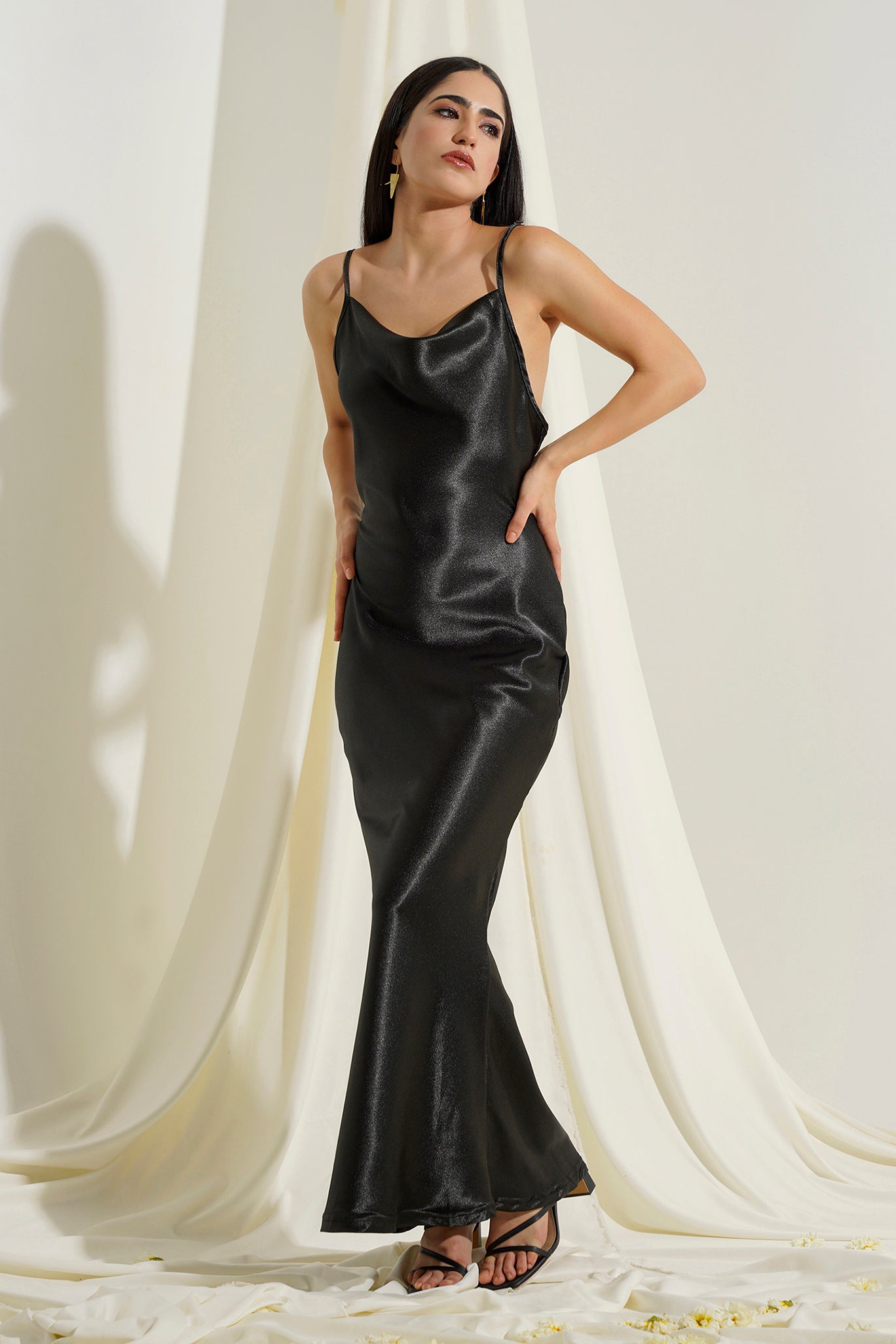 Isabel Satin Maxi Dress PRIZO