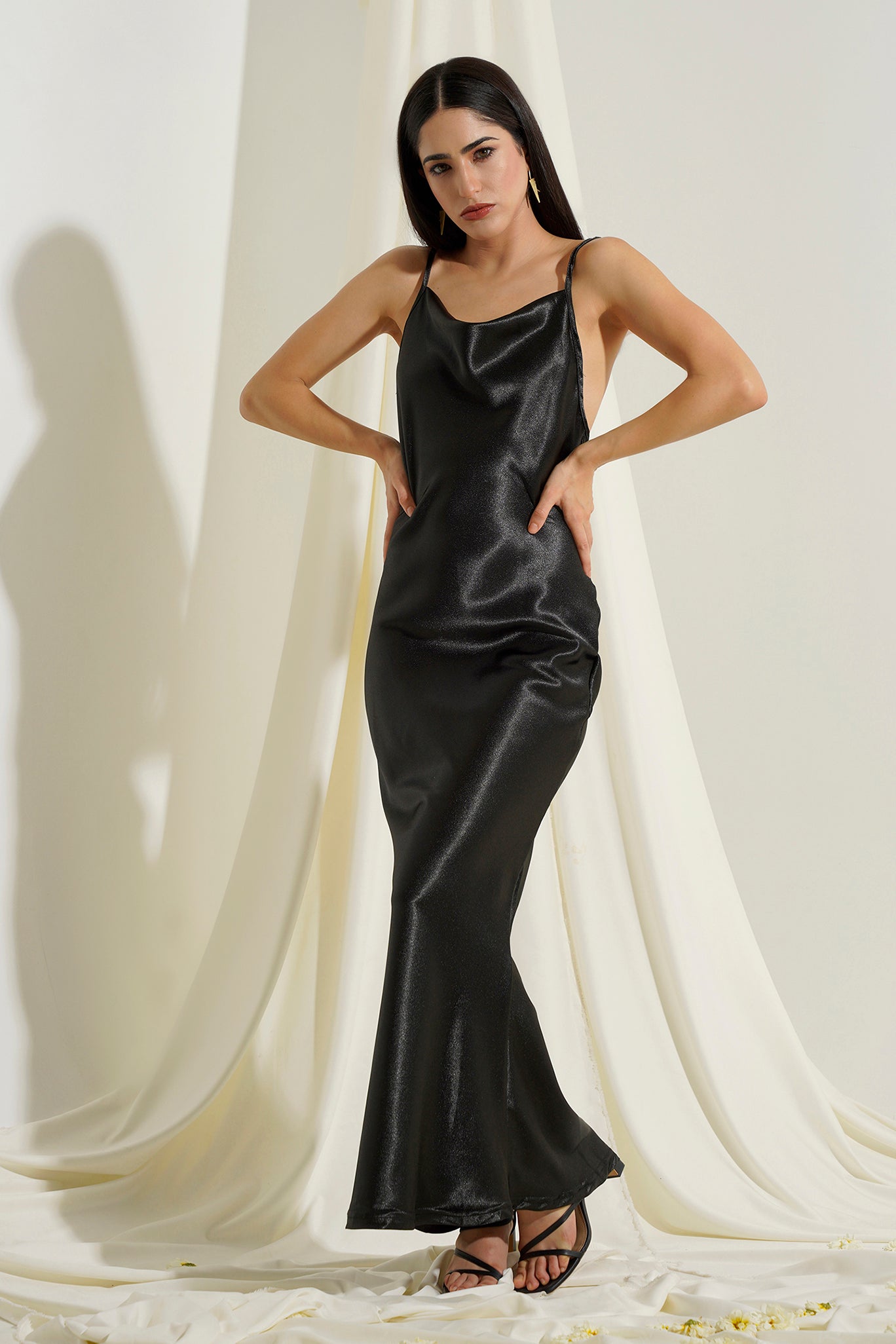 Isabel Satin Maxi Dress PRIZO